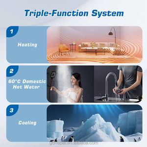 R32 Full DC Inverter 6.5-19.8KW Pompes à chaleur air-eau pour système de chauffage et de refroidissement domestique domestique/commercial - Product Image 5