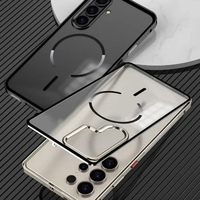 Étui de protection magnétique mat en aluminium avec dissipation thermique pour Samsung Galaxy S25 Plus S24 Ultra S26