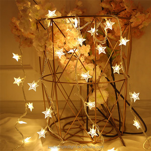 <span class=keywords><strong>Star</strong></span> ไฟเส้นหลอดไฟ Led กระพริบแบบใช้แบตเตอรี่,หลอดไฟรูปดาวดวงเล็กสีขาวอบอุ่นใช้ในร่มและกลางแจ้งสำหรับตกแต่งห้องเด็ก - Product Image 1
