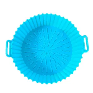 New Arrival Cheap Food Grade Silicone Air Fryer Basket Liner 90g 7.9inch Silicone Air Fryer Liner