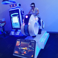 Moto de réalité virtuelle de parc d'attractions de petit investissement 9d vr simulation ride vr moto à vendre