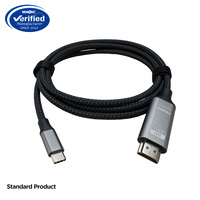Haute définition 1.8M 8K 60Hz USB Type C pour câble HDMI coque en aluminium PVC veste tresse blindage pour ordinateur portable HDTV ordinateur