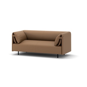 Wholesale Comfortable Sectional Office <b>Sofa</b> Reclinable Living Room Leather Couch Luxury Modern Guest Reception <b>Sofas</b> - Product Image 2