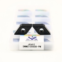Plaquettes de tournage négatives en carbure cémenté OEM DNMG150604-PM DNMG150608-PM JC651/652 avec revêtement CVD pour tour CNC, lame de 16 mm, 6 pièces
