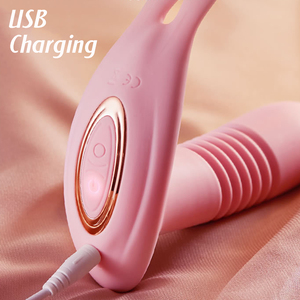 Vibratore di spinta del telecomando di vendita caldo <span class=keywords><strong>per</strong></span> il massaggiatore del Silicone delle donne con i motori <span class=keywords><strong>per</strong></span> le modalità di spinta e vibrazione - Product Image 3