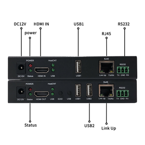Ad alte prestazioni 4 k30 KVM <span class=keywords><strong>HDMI</strong></span> Extender USB 2.0 su IP/CAT5e/CAT6 cavo Audio Video e illuminazione professionale - Product Image 4