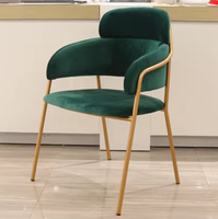 Ensemble table et chaises de luxe en acier inoxydable couleur marbre pour réception commerciale, négociation, restaurant, hôtel, café