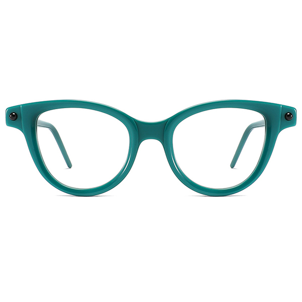 European and American Trending Custom Logo Unisex Retro Cat Eye Style Frame Optical Glasses for Women Men