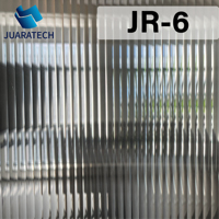 JUARATECH UV-Schutz 3d Reeded Glass Film Frosted Dekorative Privatsphäre Fenster folien für Badezimmer Büro