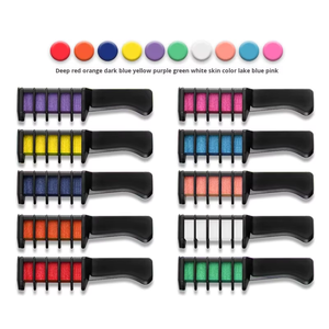 Super promotion de mars : Crème colorante pour cheveux temporaire sans alcool, biologique et sans danger, 10 couleurs, avec peigne, personnalisable - Product Image 6