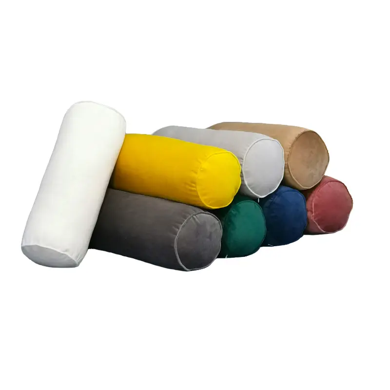 Multi-Scene Use Home Decoration Supplies Cylindrical Sofa Bed Back Dutch Velvet Leg Clamp Pillow Lumbar Support Pillow