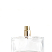 Flacon de parfum rectangulaire en verre de haute qualité, vide, avec pompe pulvérisatrice et diffuseur à bâtonnets, personnalisable