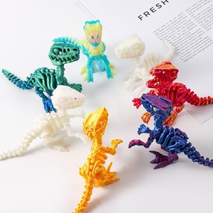 Vente en gros de jouets squelettes de dinosaures Raptor en plastique imprimés en 3D personnalisés, dragon chinois pour enfants, tendance, fournisseurs de services OEM - Product Image 3