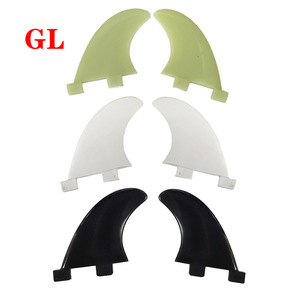 Juego de Aletas para Tabla de Surf Gl, 2+1, Material PP, para Uso en el Océano, Blanco, Negro, Verde - Product Image 1