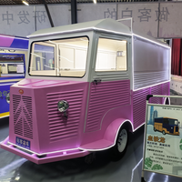 Remolque de Comida Cuadrado de Acero Galvanizado Personalizado, Camioneta de Comida Móvil, Carrito de Hot Dogs, Café y BBQ con Certificación CE