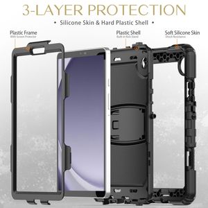 Alta calidad para Samsung Galaxy Tab A9 silicona Hydric PC Tablet Case con correa para el hombro y soporte a prueba de golpes cubierta a prueba de polvo - Product Image 3