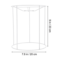 Support abat-jour personnalisé cadre bricolage lampe Cage garde E27 Support abat-jour pendentif accessoires Support d'éclairage fil ampoule en métal