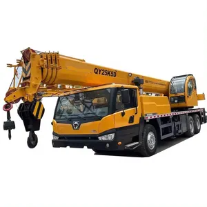 Guindaste móvel QY25K usado, guindaste hidráulico de caminhão de 20 toneladas e 25 toneladas para venda