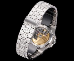 Nouvelle montre mécanique de luxe classique entièrement sertie de diamants, best-seller, avec fonction étanche, montre-bracelet exquise. - Product Image 4