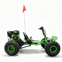 Go Kart de Gasolina de 2 Plazas, Buggy Todoterreno, Kart Quad para Todo Tipo de Terreno, Buggy de Carreras con Suspensión Independiente para Deportes al Aire Libre