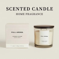 Bougie longue durée en cire de soja naturelle, parfumée aux huiles essentielles, pour une ambiance luxueuse à la maison, idéale pour hôtels, salles de bain et comme cadeau de mariage.