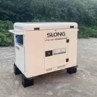 Generador de turbina de gas silencioso NG LPG 60Hz Generador refrigerado por aire