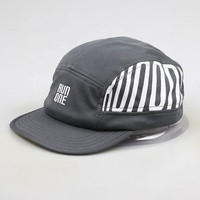 Gorra Deportiva Personalizada de 5 Paneles, de Algodón Liso, con Cierre a Presión, Bordado y Serigrafía, Transpirable y Cómoda