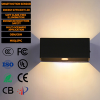 Lampe murale moderne EGH 4400mAh noire et blanche en ABS pour l'éclairage intérieur des couloirs, escaliers, chambres, balcons et maisons