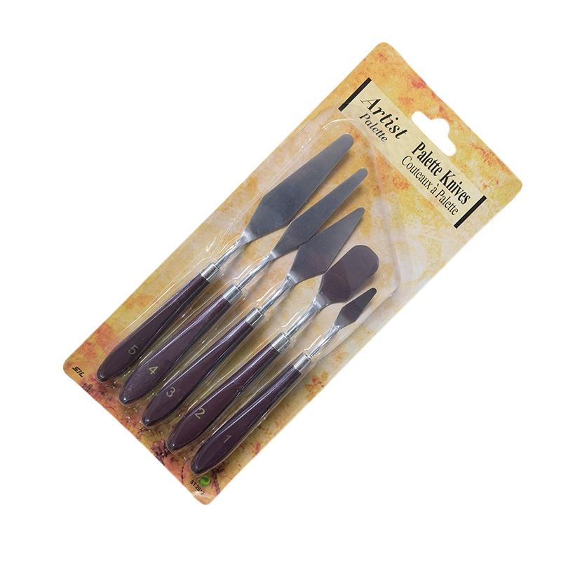 5 pc   dark rde plastic handle suction card scraper