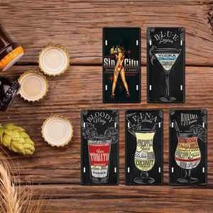 Letrero Metálico Vintage con Receta de Cóctel, Jugo de Piña, Ron Blanco, Crema de Coco, Decoración Retro para Pared de Bar, Pub o Cocina - Product Image 2