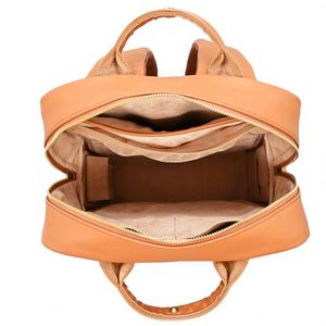 Sacs à dos pour appareil photo reflex numérique en cuir vegan marron de haute qualité, fabriqués en usine BSCI, personnalisés et luxueux, pour la photographie - Product Image 4