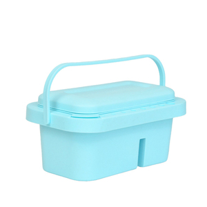 BOMEIJIA Nettoyeur <span class=keywords><strong>de</strong></span> pinceaux 8 compartiments 16 trous Bac multi-usages <span class=keywords><strong>en</strong></span> plastique 15x23cm - Product Image 4