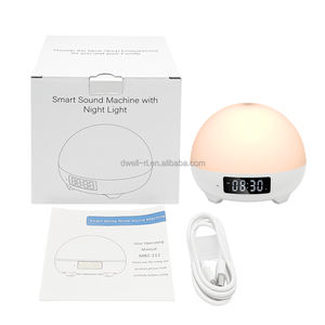 Machine à bruit blanc intelligente avec Wi-Fi et lumière RVB pour un sommeil réparateur |   Minuteur à 34 sons apaisants et verrouillage enfant pour bébés et adultes - Product Image 4