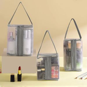 New Mesh <b>Transparent</b> Cosmetic <b>Bags</b> Small Large Clear Black <b>Makeup</b> <b>Bag</b> Portable Travel Toiletry Organizer Lipstick Storage Pouch - Product Image 2