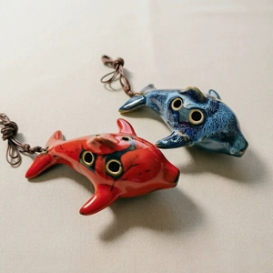 Ocarina de cerámica con forma de animal, 6 orificios, con cordón, instrumento de viento portátil para principiantes, para niños, aprendizaje musical - Product Image 6