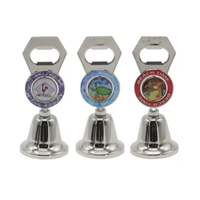 Campanella Svizzera Souvenir Artigianale in Metallo con Nappa e Logo Personalizzato