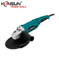 Meuleuse d'angle KONSUN 1800W 7 pouces, robuste, pour bricolage et usage industriel, avec protection de sécurité et disque de meulage pour la découpe et le meulage du métal