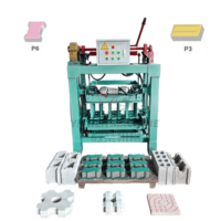 Machine à fabriquer des briques 4-35b, contrôle automatique PLC réduisant la main-d'œuvre, formage par vibration entraîné par boîte de vitesses pour production à moyenne échelle