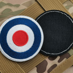 Toppa tattica ricamata toppa di tessuto reale stile tattico del Regno Unito per esterno tattico rotondo etichetta per cucire <span class=keywords><strong>Applique</strong></span> - Product Image 1