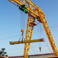 Canne portique monopoutre d'usine de haute qualité 5 tonnes 10 tonnes prix de grue portique motorisée