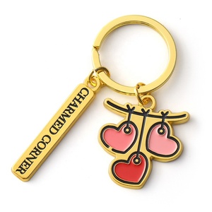 Tùy Chỉnh Hình Trái Tim Key Holder Keyholder Kim Loại <span class=keywords><strong>Couple</strong></span> Tim Tình Yêu Keychain Với Khắc Logo Cho Lưu Niệm - Product Image 1