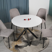 Table de salle à manger moderne en peinture MDF, ensemble moderne, offre spéciale