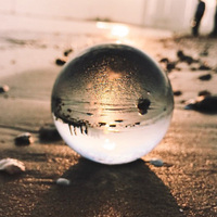 Grande boule acrylique/boule de jonglage de contact en cristal