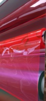 Feuille de PVC souple super claire colorée, PVC flexible en rouleau