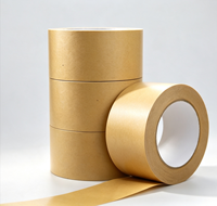 Ruban adhésif en papier kraft renforcé, auto-adhésif, biodégradable, antistatique, à haute viscosité, activé par l'eau, personnalisé en usine
