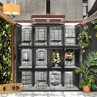 Très Grande Cage Volière Extérieure XL de Luxe en Métal pour Macaw, Perroquets Doubles, Inséparables et Canaris – Maison en Fil de Fer