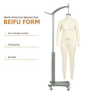 <span class=keywords><strong>Mannequin</strong></span> <span class=keywords><strong>de</strong></span> <span class=keywords><strong>couture</strong></span> femme Beifuform, taille 8 Amérique du Nord, buste <span class=keywords><strong>de</strong></span> présentation en fibre <span class=keywords><strong>de</strong></span> verre pour drapage, <span class=keywords><strong>mannequin</strong></span> suspendu - Product Image 1