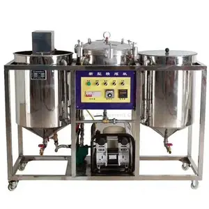 Full Continuous vegetable edible canola mustard oil refining equipment machine