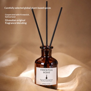 Natural Plant Fragrance Reed Diffuser Brown Glass Bottle Household Bedroom Living Room Decor <b>Ornament</b> - Product Image 3