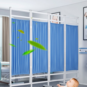 Movable Privacy Flame Retardant Divider Partition Cubicle Hospital Folding Screen Curtain Fabric For Ward Curtain - Product Image 5